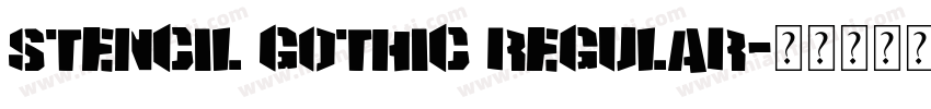 Stencil Gothic Regular字体转换